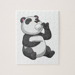 Panda met Tea Cup Legpuzzel
