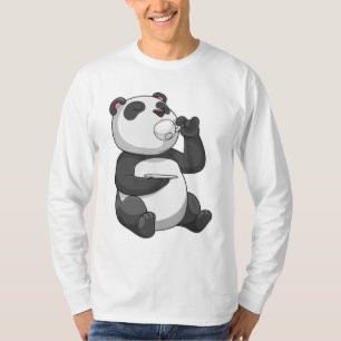 Panda met Tea Cup T-shirt
