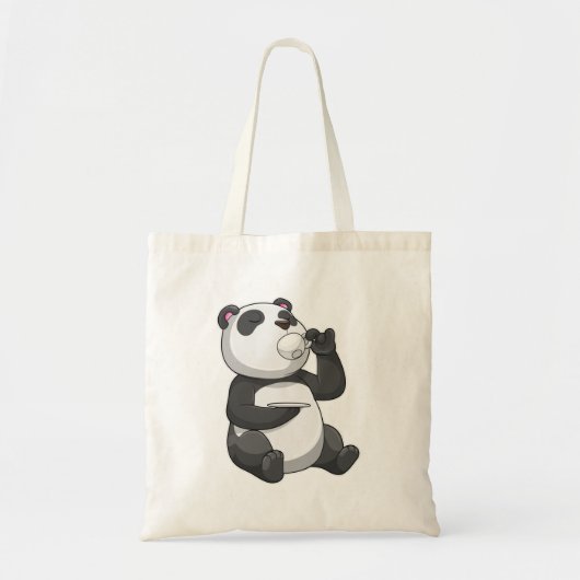 Panda met Theekopje Tote Bag (Voorkant)
