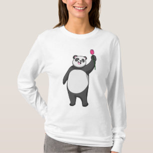 Panda met Tulip T-shirt