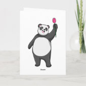 Panda met tulpen kaart (Achterkant)