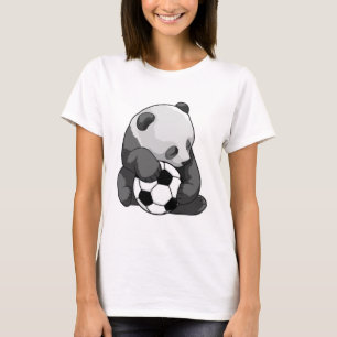 Panda met Voetbal T-shirt