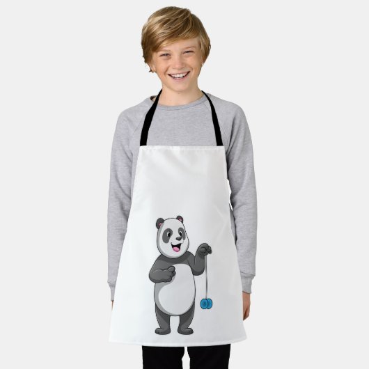 Panda met Yo-yo Schort (Gedragen)
