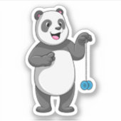 Panda met Yo-yo Sticker (Voorkant)