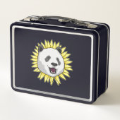 Panda met zonnebloem (Achterkant)