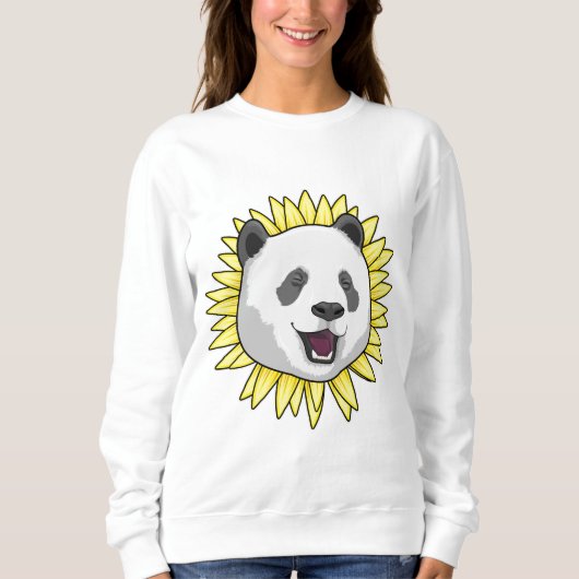 Panda met zonnebloem trui (Voorkant)