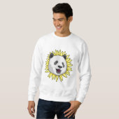 Panda met zonnebloem trui (Voorkant volledig)