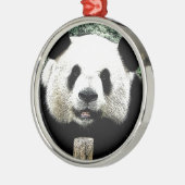Panda Metalen Ornament (Links)