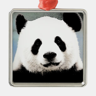 Panda Metalen Ornament