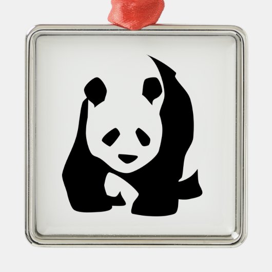 Panda Metalen Ornament (Voorkant)