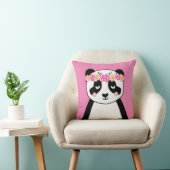 Panda mignon avec le décor de coussin de pièce de (Chaise)
