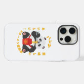 Panda mignon mangeant des nouilles (Verso Horizontal)