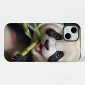 Panda Mignon Mangeant du Bambou (Verso Horizontal)
