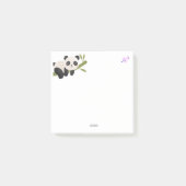 panda mignon personnalisé sur une branche Post-It  (Devant)