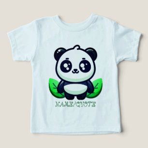 Panda Mignon Premium Et Feuilles