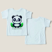 Panda Mignon Premium Et Feuilles (Design Recto & Verso)