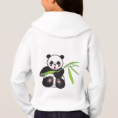 Panda mignonne avec bambou I SWEAT - SHIRT À CAPUC (Dos)
