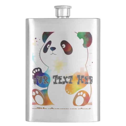 Panda mignonne dans les flacons (devant)