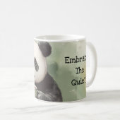 Panda mignonne tenant une Mug, Mug café (Devant droit)