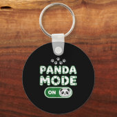 Panda Mode On Funny Animal Bear Lover Owner Costum Sleutelhanger (Voorkant)