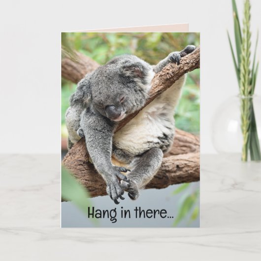 Panda Modifiable Hang Dans Là Carte Motivative (Devant)