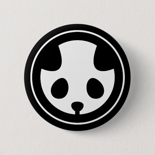 Panda mon ronde button 5,7 cm (Voorkant)