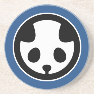 Panda mon zandsteen onderzetter
