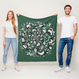 Panda-monium Fleece Deken