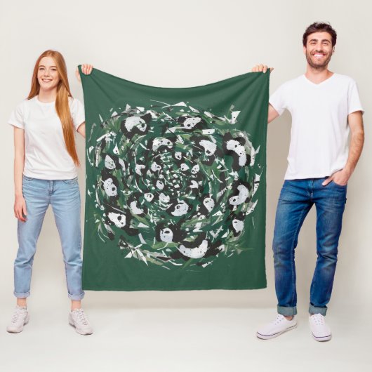 Panda-monium Fleece Deken (In situ)