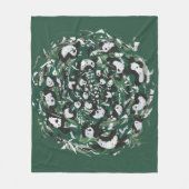 Panda-monium Fleece Deken (Voorkant)