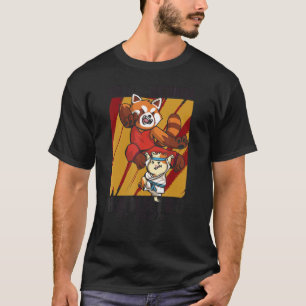 Panda Monium Hamming It Down Red Panda T-shirt