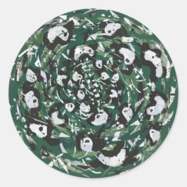 Panda-monium Ronde Sticker