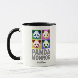 Panda Monroe Beer Pop Art Portret Mok
