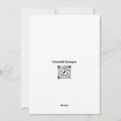 Panda (motif) - Carte de vœux (Dos)