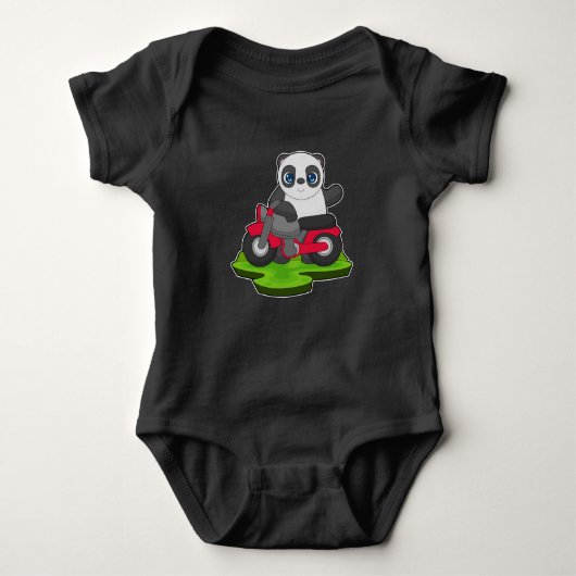 Panda Motorcycle Romper (Voorkant)