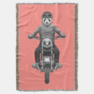 Panda Motorcyle Rider Deken