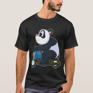 Panda-motorfiets T-shirt