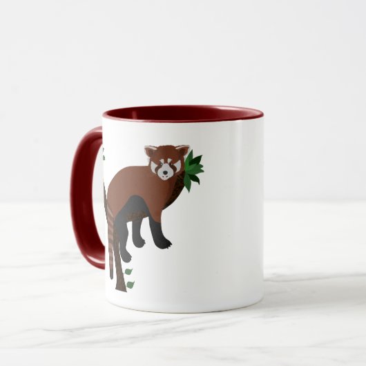 Panda Mug rouge (Devant gauche)