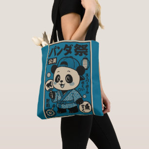 Panda na het donker draagtas