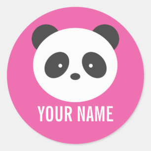 Panda naam stickers