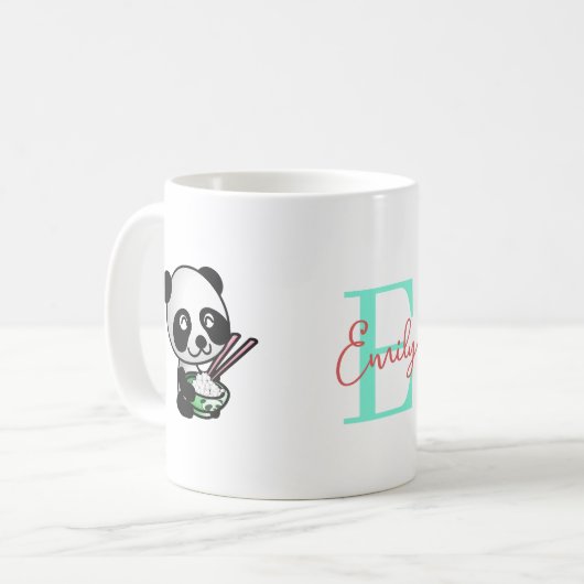 Panda Named Mug (Devant gauche)