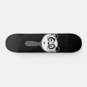 Panda Nerd - Zwart-wit Skateboard (Horizontaal)