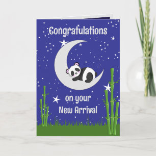 Panda Nieuwe Baby Vouwkaart Kaart