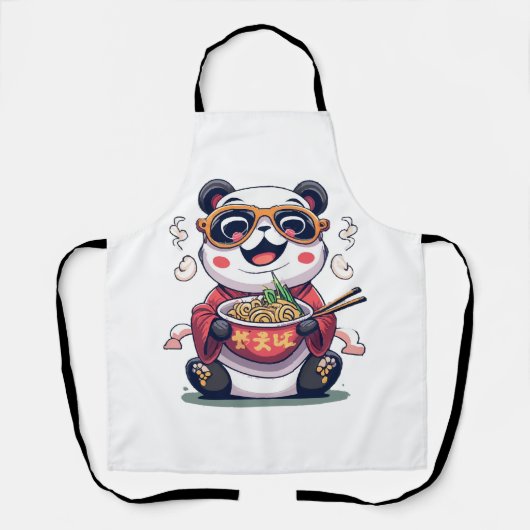 Panda Noedels Schort (Voorkant)