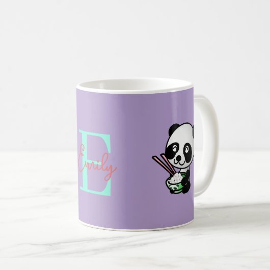 Panda Nommé Mug (Devant droit)