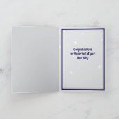 Panda Nouvelle carte de voeux pliée pour bébé (Intérieur)