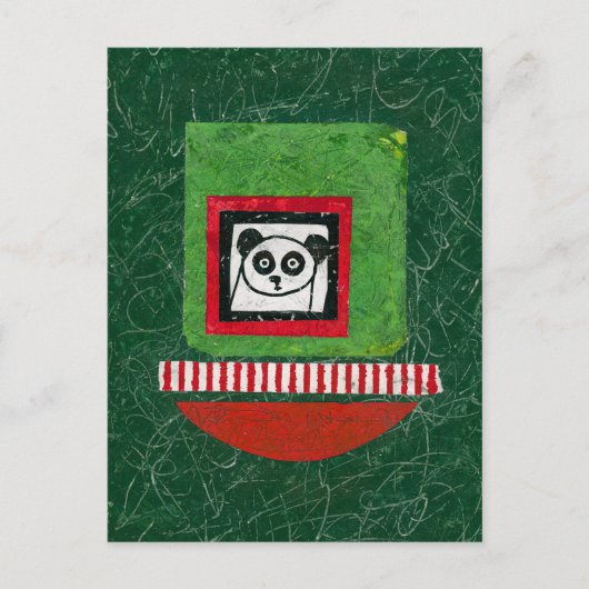 Panda onvoorbereid Briefkaart (Voorkant)