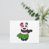 Panda op Ballet Dance Briefkaart (Staand voorkant)