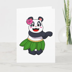 Panda op Ballet Dance Kaart