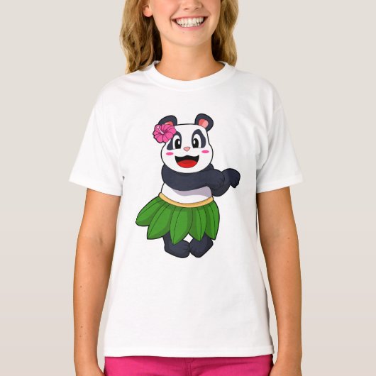 Panda op Ballet Dance T-shirt (Voorkant)